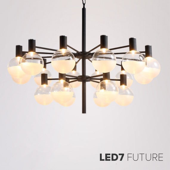 Loft Industry Modern - Bubbles Down Chandelier